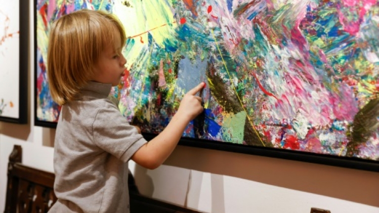 Allemagne: Laurent, 3 ans et déjà peintre à succès