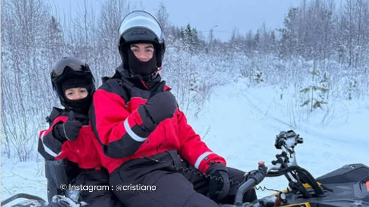 Cristiano Ronaldo et son fils