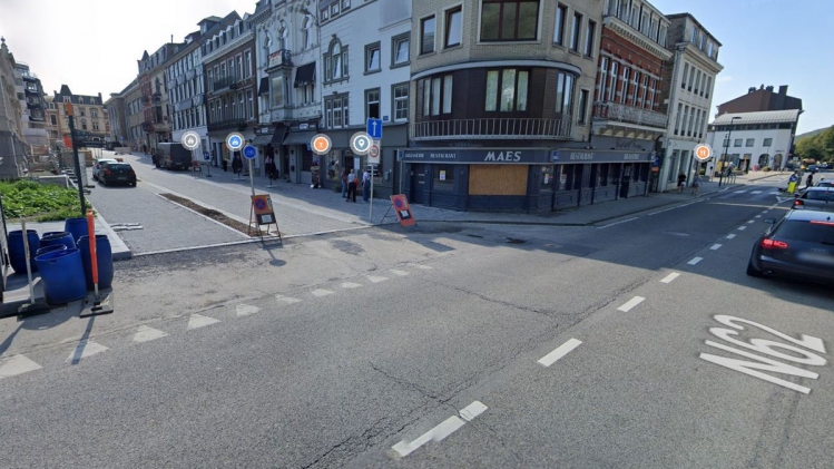 Rue de la Poste à Spa, à proximité du lieu de l’altercation.