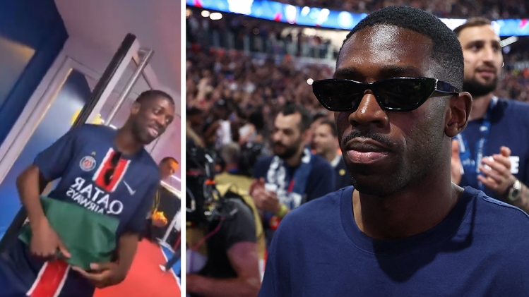 Ousmane Dembélé avec sa Rolex.