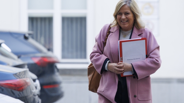 Ministre de la Modernisation publique, Vanessa Matz. Le 14 février 2025.