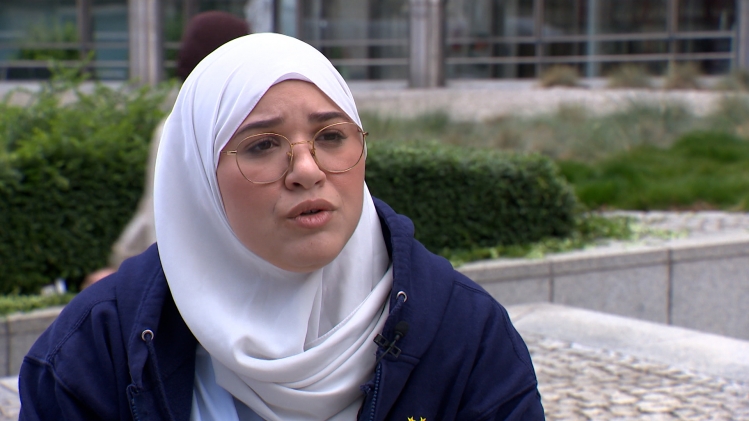 Hania Chalal, présidente du Forum des organisations européennes de jeunesse musulmane