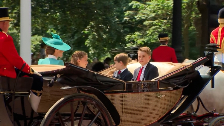 La princesse Kate Middleton et ses trois enfants