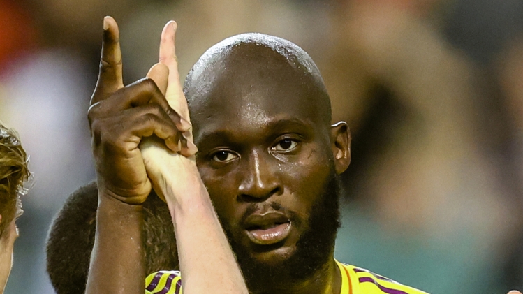 Romelu Lukaku contre les Gallois.