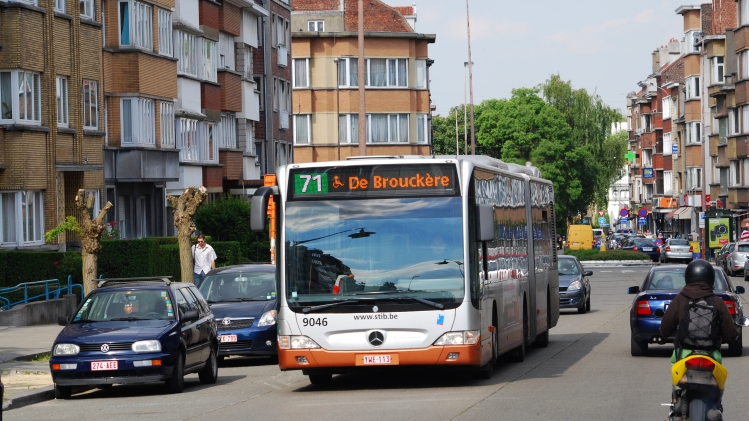 Le bus 71 de la STIB.
