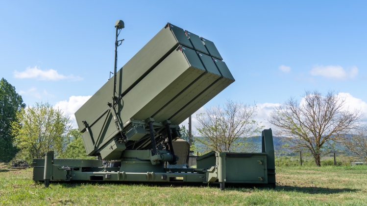 Le système de missiles antiaériens Nasams.