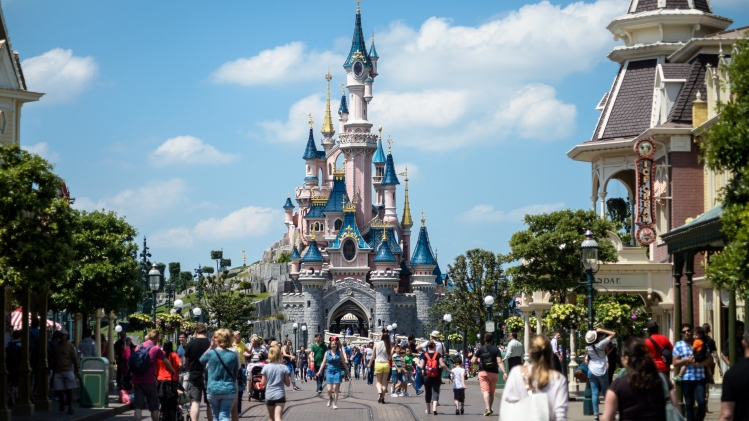 Disneyland Paris, à Marne-la-Vallée en France.