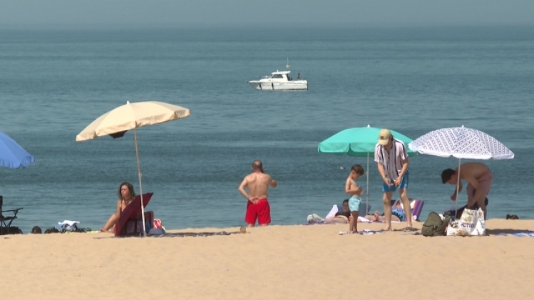 La plage à Ostende.