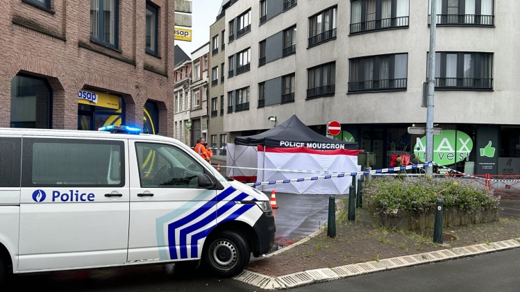 La rue du Luxembourg a été bloquée vendredi matin.
