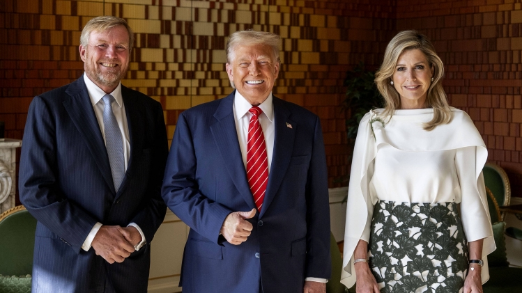 Maxima, Willem-Alexander et Trump