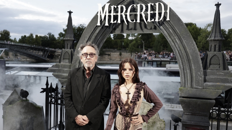 Tim Burton et Jenna Ortega