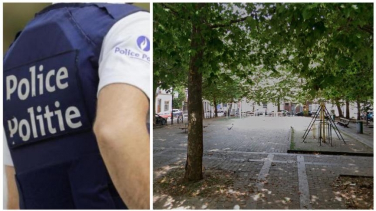 Sur la place Lemmens.