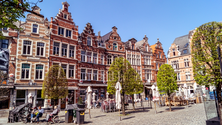 Le centre-ville de Louvain
