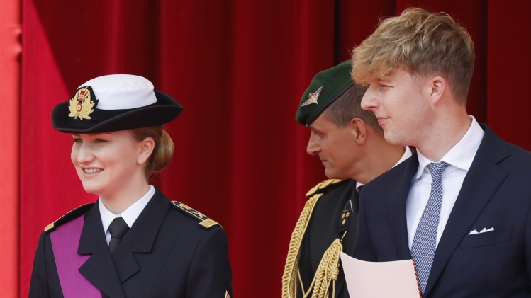 La princesse Elisabeth et son frère le prince Emmanuel