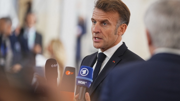 Le président français Emmanuel Macron à Copenhague.