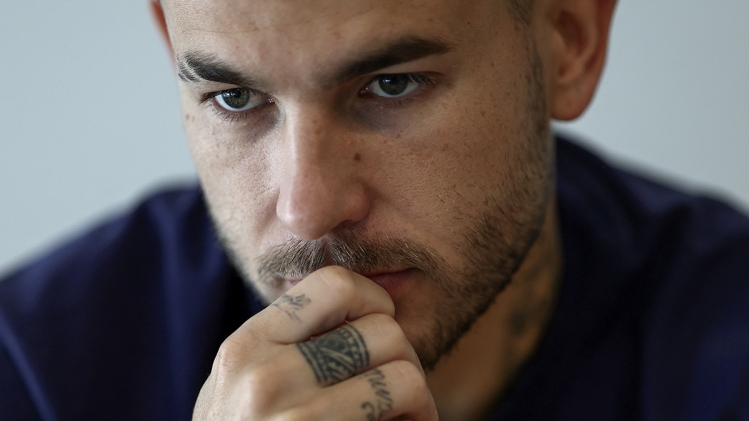 Lucas Hernandez avec les Bleus.