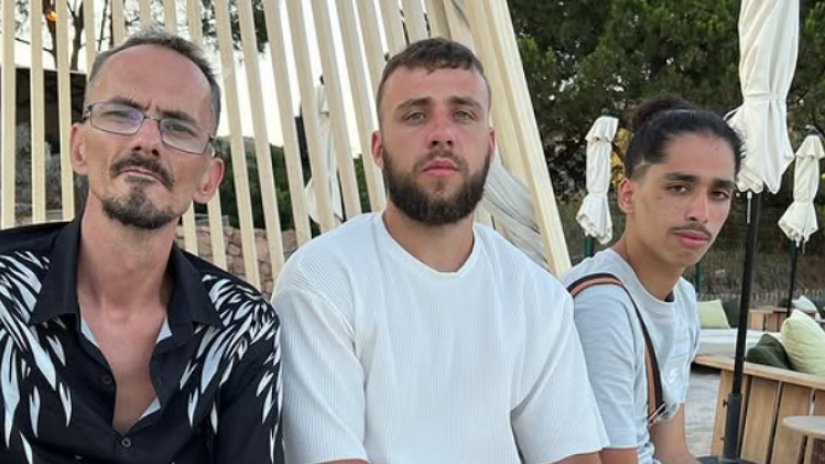 De gauche à droite : Raphaël Graven, Naruto, Safine