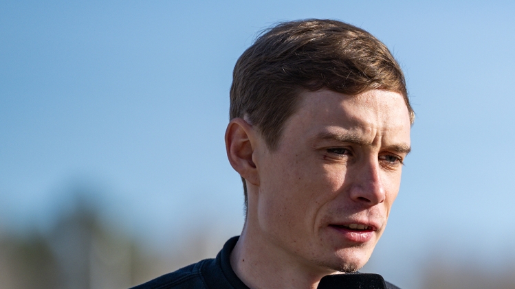 Danish Jonas Vingegaard Hansen pictured during the team presentation of the Team Visma-Lease a Bike cycling team in Alicante, Spain, Tuesday 13 January 2026. BELGA PHOTO DAVID PINTENS