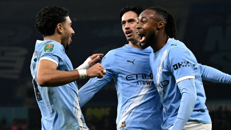 Manchester City est en finale de la Carabao Cup.