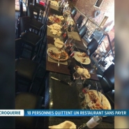 18 personnes quittent un restaurant des Bons Villers sans payer l'addition