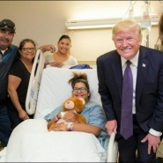 Donald et Melania Trump rendent visite à des victimes de la fusillade de Las Vegas