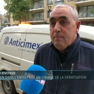 Calogero Rivituso, technicien chez Antisimex, l’entreprise en charge de la dératisation des égouts bruxellois, est au micro RTL INFO de Clémence Kreit.