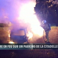 Un véhicule stationné non loin de la citadelle de Namur était en feu mercredi peu avant minuit. Police et pompiers sont intervenus rapidement. Il pourrait s'agir d'un incendie criminel.