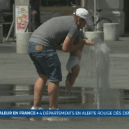 50 départements de France étaient aujourd'hui placés en vigilance orange en raison de températures caniculaires. Dès demain, ce sont 4 départements qui passeront en vigilance rouge.