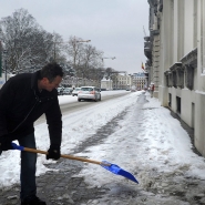 Trottoirs sous la neige