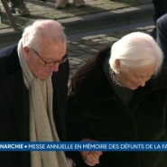 La famille royale a assisté aujourd'hui à une messe en hommage aux rois défunts, en l'église Notre-Dame de Laeken. Le roi Albert II et la reine Paola étaient présents à la célébration.