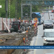 Visite du chantier au Carrefour Léonard