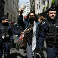 Les étudiants de Sciences Po Paris mobilisés pour les Palestiniens évacués