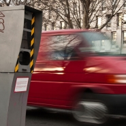 Excès de vitesse devant un radar en ville