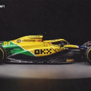 McLaren et sa F1 en hommage à Ayrton Senna pour le GP de Monaco 2024.