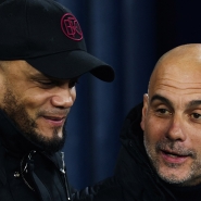 Vincent Kompany et Pep Guardiola.&nbsp;