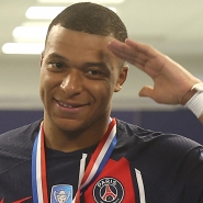 Kylian Mbappé après la finale de la Coupe de France 2024.
