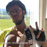 Eden Hazard avant de grimper le Mont Ventoux, le 1er juin 2024.