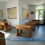 A Thuillies,  petit village de l'entité de Thuin, un groupe de passionnés de l'histoire locale a décidé de faire revivre l'école d'autrefois en reconstituant une classe. C'est notre séquence Vu d'ici.