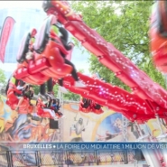 La foire du Midi attire près d'un million de visiteurs chaque année, et la météo incertaine ne fait peur ni aux forains ni aux vacanciers.