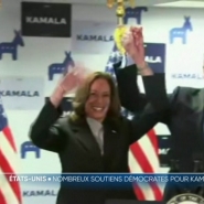 Après le retrait de Joe Biden de la course à la Maison blanche, la vice-présidente est quasi assurée d'être investie par le parti démocrate. Elle bat même des records en matière de fonds récoltés pour sa campagne : 81 millions de dollars en 24 heures.