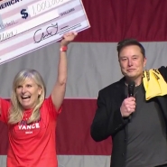 Un million de dollars contre un soutien à Trump: la loterie d'Elon Musk attaquée en justice 