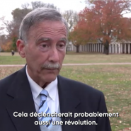 Pour Larry Sabato, si Kamala Harris ne dépassé pas assez largement la barre des 270 grands électeurs, Donald Trump et ses soutiens vont créer de nombreux problèmes et une nouvelle insurrection n'est pas à exclure.
