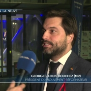 En direct d'un congrès du MR réuni à Louvain-la-Neuve, Christophe Deborsu fait le point sur le remplacement d'Hadja Lahbib au poste de ministre des affaires étrangères et de la formation du gouvernement bruxellois avec le président Bouchez.