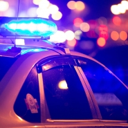 Une voiture de police