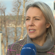 En visite dans les pays de l'Est, Ludivine Dedonder se confie sur ses projets de sécurité en Belgique.