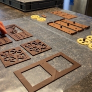 Les pièces de la bûche 