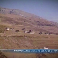 L'archive du jour nous emmène dans les Alpes française, en février 1989, où l'on désespère de voir tomber la neige pour profiter des joies des sports d'hiver. En cause un anticyclone, on ne parlait pas encore de réchauffement climatique à l'époque.
