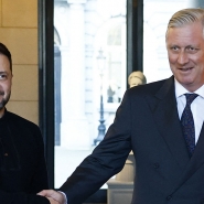 Le roi Philippe et Volodymyr Zelensky