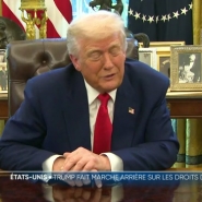 Quelques heures après l'entrée en vigueur des nouveaux droits de douane américains, le président Trump a annoncé suspendre pour 90 jours ces nouvelles taxes d'importation pour tous les pays sauf pour la Chine. L'Union européenne s'aligne et suspend, à son tour, sa riposte.