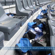 Au-delà des graves incidents qui ont entouré la finale de la Coupe de Belgique, la Ville de Bruxelles a constaté d'importants dégâts au stade Roi Baudouin, littéralement ravagé par les hooligans brugeois, dont 500 sièges arrachés. La piste d'athlétisme a aussi été brûlée par des fumigènes.
